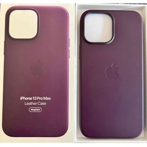 Leather Case for MAGSAFE for Apple iPhone 13 Pro Max - Dark Cherry